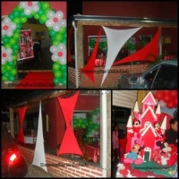 decoracao em lycra e bexigas