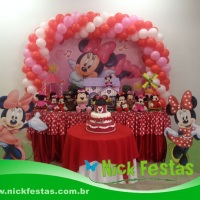 Locao de mesa decorada infantil Minnie