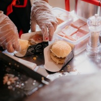 Mini hambrguer para festa infantil