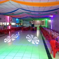 Musical Multsom pronto para o inicio do baile no clube Atmas, em Santos.