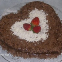 Torta de Chocolate com Morango