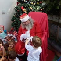 papai noel para visitas á domicílio