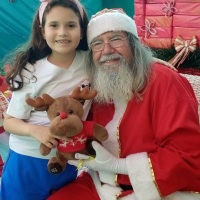 papai noel entrega dos presentes