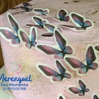 Papel Arroz 3D borboletas