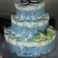 bolo de fraldas para ch� de beb�