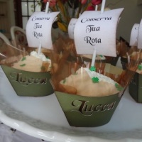 Cupcakes com saia personalizada