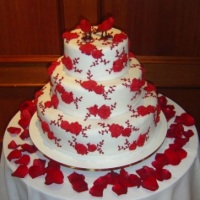 BOLO DE CASAMENTO EM ALTO RELEVO