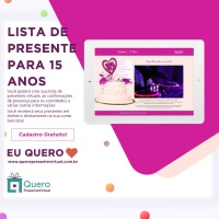 Aniversrio 15 anos - Quero Presente Virtual