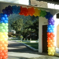 Arco na entrada festa