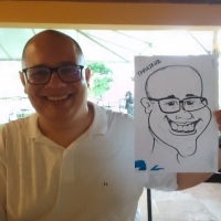 Caricatura ao vivo evento em Jaguari�na