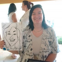 Caricatura ao vivo evento em Jaguari�na