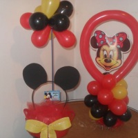 centro de mesa mickey e minni