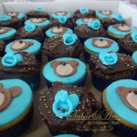 Mini cupcakes. Tema: Ursinho