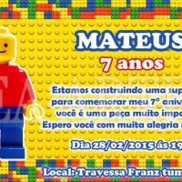 Convite Lego Clssico