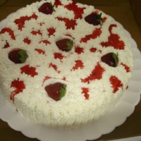creme com morango