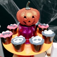 Trufas Tema: Halloween- Cupcakes Caveira