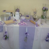 decora��o ch� de cozinha lil�s