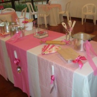 Decora��o ch� de cozinha rosa