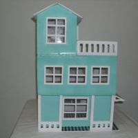 Casa De Madeira P Decora��o