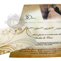 CONVITE BODAS DE OURO