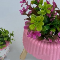 VASINHOS EM GESSO DECORADOS