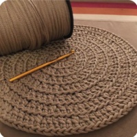 SOUSPLATS EM CROCHÊ PARA DECORAR - DIVERSAS CORES