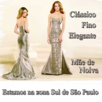 Vestido  em zibelie importado na cor prata, tomara que caia
Loja especializada em vestidos de festa