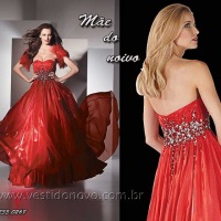 vestido vermelho rodado da CASA DO VESTIDO NOVO aclimao, vila mariana (11) 2235.0268
