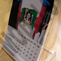 Calend�rio de mesa personalizado com foto