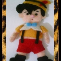 chaveiro de feltro pinochio