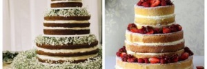 Tendncia para casamentos: Naked Cake